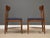 Mid 20th Century Walnut Blue Mid Century Modern Dining Chairs - Set of 4 For Sale In Boston - Image 6 of 10