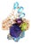 Bochic "Capri" Vintage Sapphire & Multi Gem Cocktail Ring 18k Gold & Silver For Sale