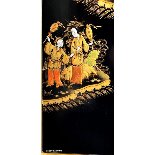 Black Chinoiserie Long Case Elliott of London Clock Maker: Elliott of London, United Kingdom Description: Model No. 413,...