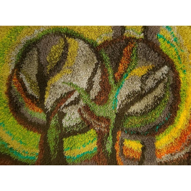 German Wool Wall Tapestry, 1970s, in Flawless conditions. Designed 1970 to 1979