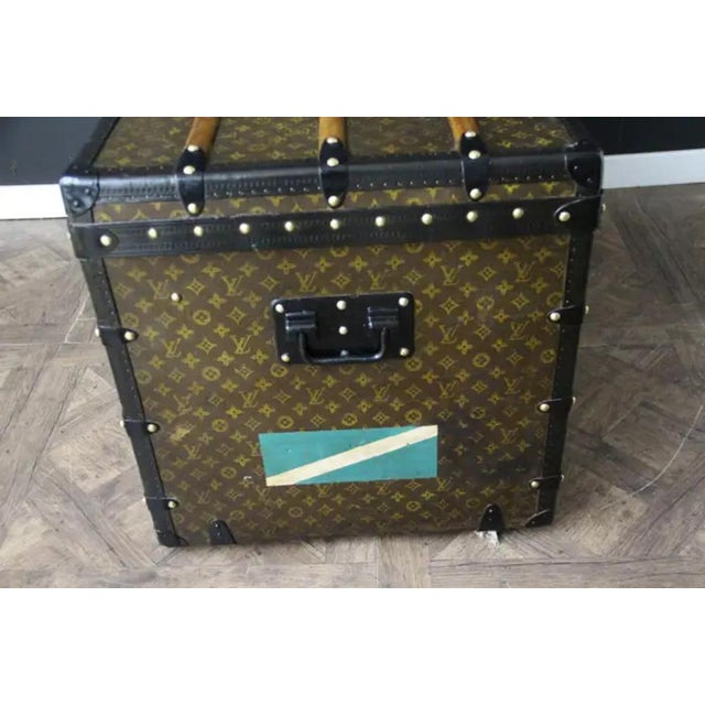 Metal Monogram Canvas Trunk from Louis Vuitton, 1920 For Sale - Image 7 of 18