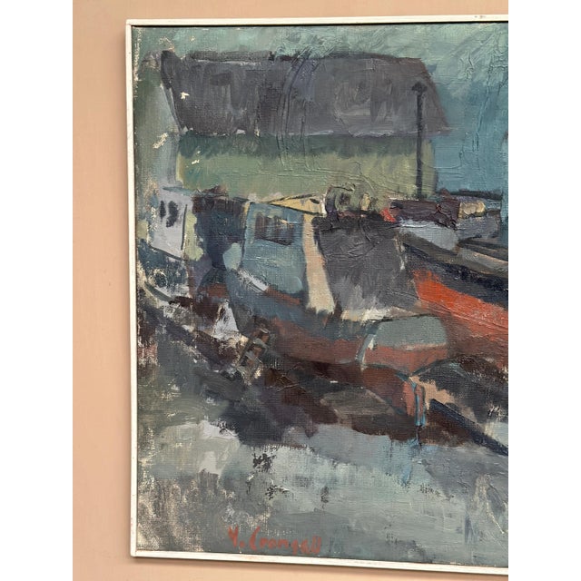 Ingemar Stragnell, Boats, 1960s, Oil on Canvas, Framed For Sale - Image 10 of 18