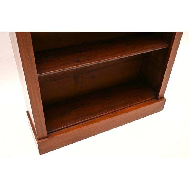 Antique Victorian Open Bookcase in Walnut, 1870 For Sale - Image 9 of 10