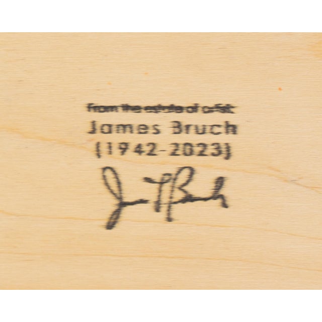 Late 20th Century Abstract Oil on Canvas Painting by James L. Bruch For Sale - Image 9 of 10