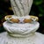 Vintage 14k Gold Woven Cuff Bracelet With Diamond X Details For Sale - Image 9 of 11