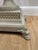 Heavy Pineapple white wash metal table lamp. Measures 21.5” to the socket 7.25” x 7.25” square bottom base. The metal...