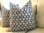 Not Yet Made - Made To Order Thibaut Watercourse in Dark Navy Pillows- a Pair For Sale - Image 5 of 6