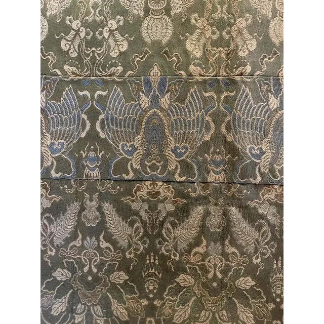Antique Meiji Period Japanese Brocade Monk's Robe Kesa For Sale In Atlanta - Image 6 of 12