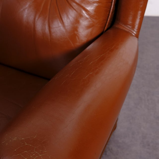 Italian Three-Seater Leather Sofa, 1970s For Sale - Image 11 of 18