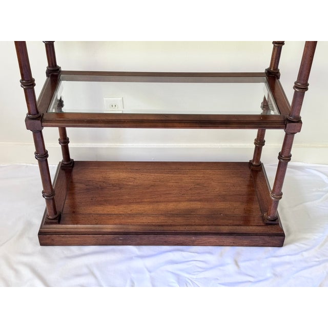 1970s Faux Bamboo Etagere by Lane For Sale - Image 15 of 18