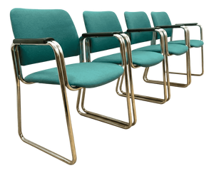 Armchairs, Czechoslovakia, 1970s, Set of 4