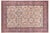 Ivory Elegant Floral Pak-Persian Ivory/Pink Wool Rug - 9'1'' X 12'3'' For Sale - Image 8 of 9