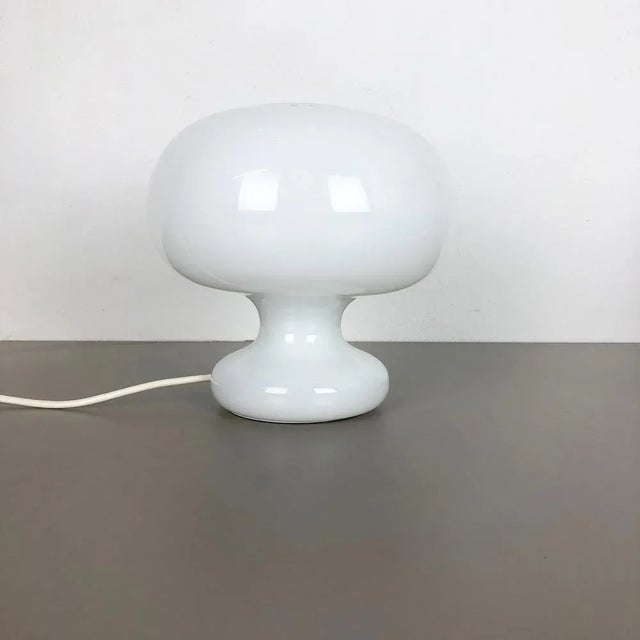 German Glass Mushroom Table Light from Cosack Lights, 1970s, Set of 2 For Sale - Image 11 of 17