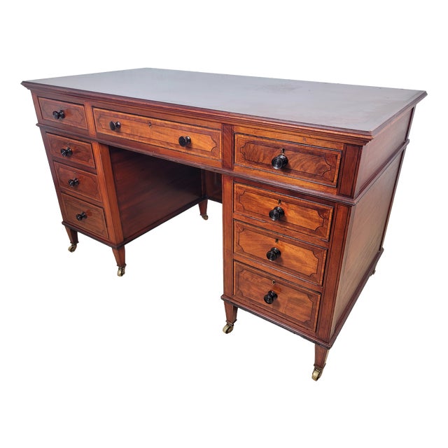 Antique Victorian Writing Desk from Maple & Co, 1890 For Sale