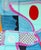 Textile Max Manning “Untitled (CVS276)” Contemporary Blue, Pink & Yellow Geometric Abstract Painting, 2024 For Sale - Image 7 of 8
