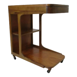 Rolling Bar Cart in the Style of Dunbar and Widdicomb