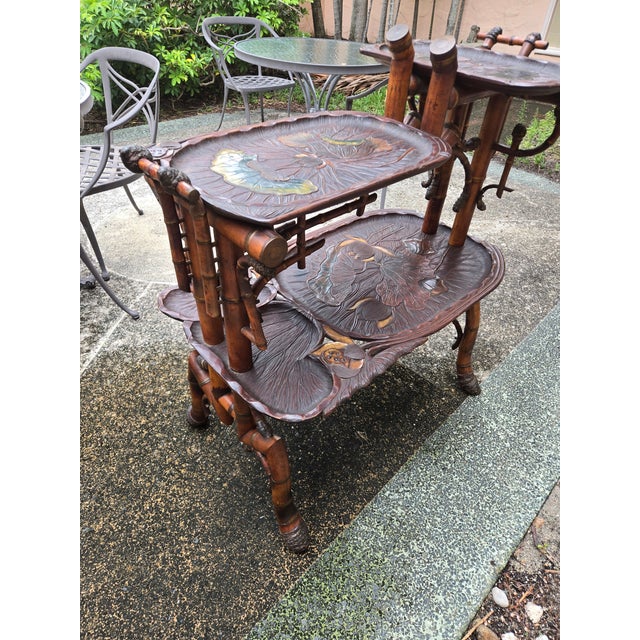 Mid 19th Century Rare Signed Perret Et Fils Et Vibert Japonisme Aesthetic Movement Biomorphic Tea Table For Sale - Image 14 of 14