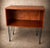 Wood Mid-Century Modern Teak Open Media Cabinet on Hairpin Legs For Sale - Image 7 of 7