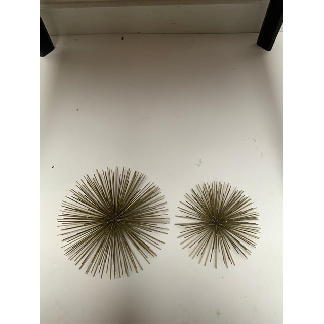 Set of 3 Vintage Bronze Starburst Wall Sculptures in the Style of Curtis Jere For Sale In Boston - Image 6 of 9