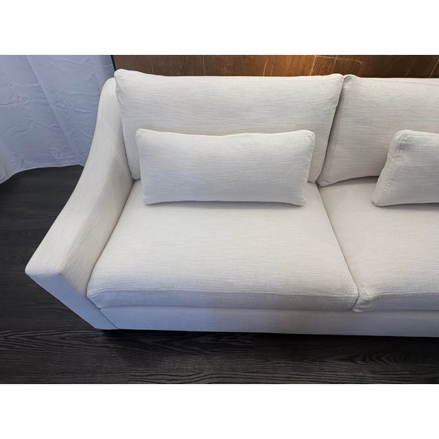 Rh Belgian Classic Slope Arm 2-Cushion Sofa – 7' | Classic Depth | Perennials® Performance Textured Linen Weave | Natural For Sale - Image 14 of 18