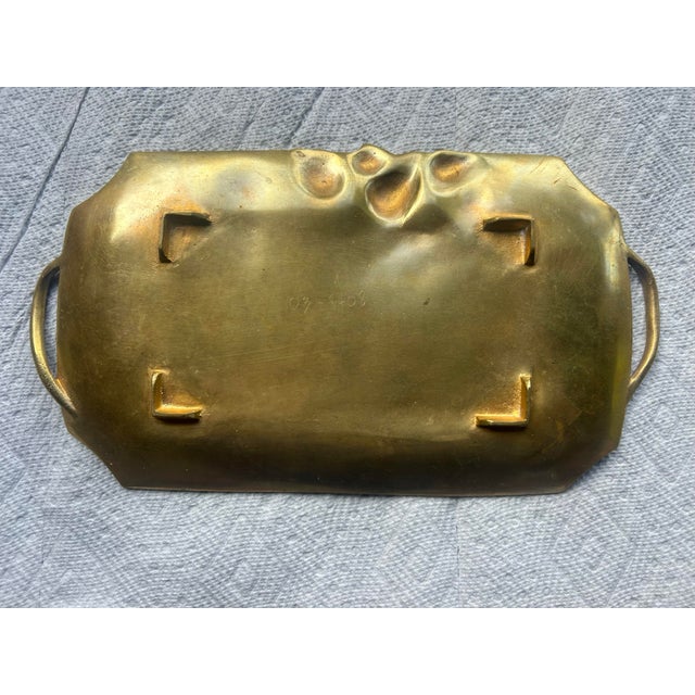 Metal Art Nouveau Bronze Dore Vide-Poche Tray For Sale - Image 7 of 10
