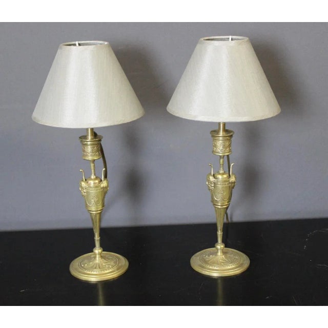 Bronze Table Lamps, 1880, Set of 2 For Sale - Image 16 of 17