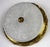 Brass and Crystal Glass Three-Light Ceiling Lamp from Kaiser, 1940s For Sale - Image 11 of 13