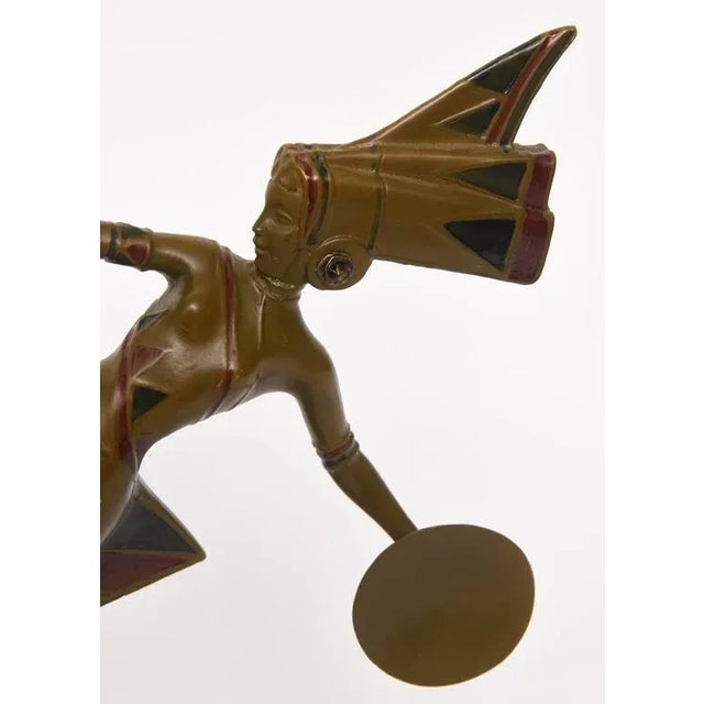 Art Deco "Dancer" Gerda Gerdago Bronze Sculpture For Sale - Image 10 of 12