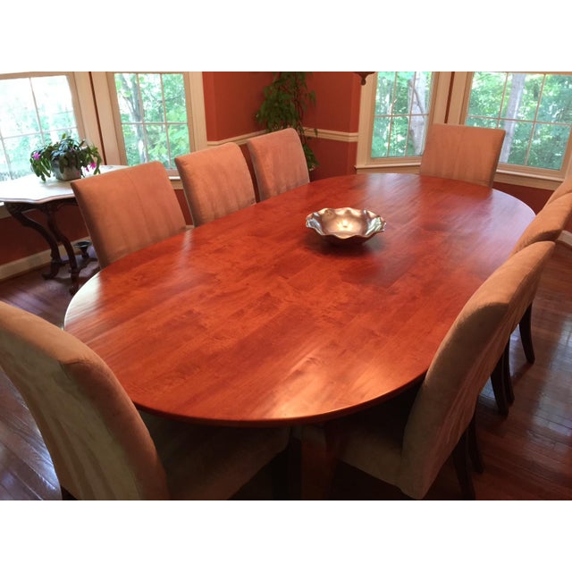 Handcrafted Luxury Maple Farmhouse Dining Table For Sale In Washington DC - Image 6 of 6