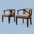 Pair of Vintage Curved Wood and Upholstered Barrel Armchairs For Sale - Image 12 of 14