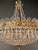 Antique Oval Empire Style Crystal Chandelier Brass Neoclassical Light Restored For Sale - Image 13 of 15
