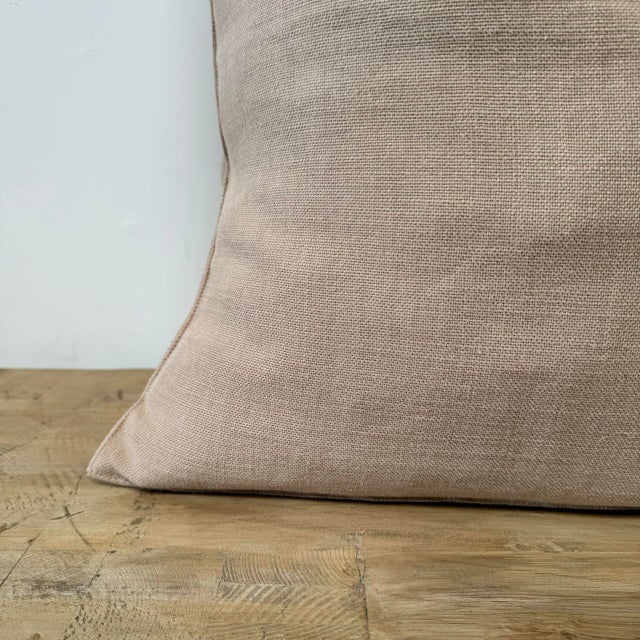 Not Yet Made - Made To Order Libeco Belgian Linen Pillow – Napoli Natural For Sale - Image 5 of 5