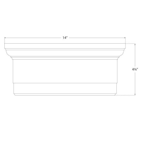 Visual Comfort Visual Comfort Signature Siena Large Flush Mount in Bronze with White Glass For Sale - Image 4 of 4