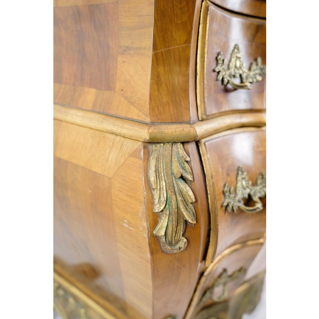 Danish Rococo Chest of Drawers in Walnut, 1880s For Sale - Image 5 of 14