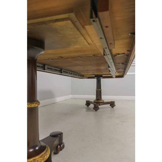 John Widdicomb Neoclassical Mahogany Dining Room Table For Sale - Image 10 of 13