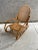 Thonet 1970s Burnt Bamboo and Cane Rocking Chair For Sale - Image 4 of 6
