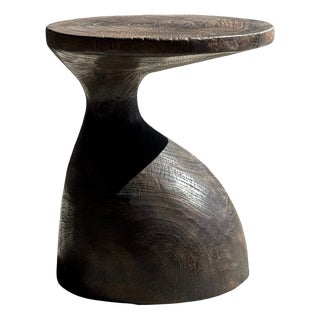 Vintage Wooden Side Table, 1980s For Sale