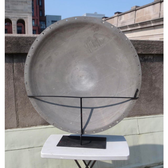 Metal Sculpture Aluminum Disk 40" For Sale - Image 7 of 12