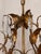 Vintage Italian Gilt Tole Crystal Chandelier For Sale - Image 10 of 12