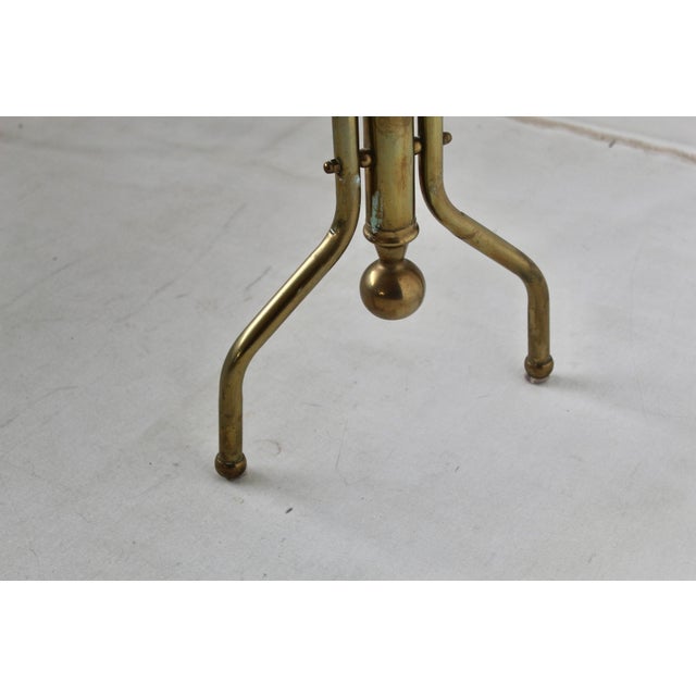 Vintage Victorian-Style Brass Towel Blanket Comforter Rack Stand For Sale - Image 13 of 15