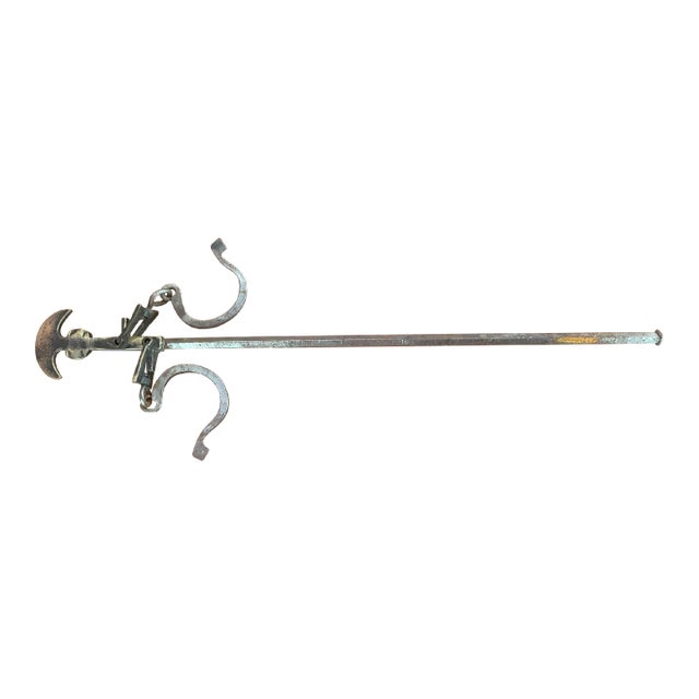 Antique Greek Decorative Butcher's Steelyard Weighing Instrument For Sale