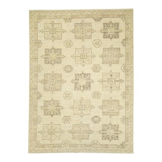 Turkish Oushak Rug 9'2" x 12'6" For Sale