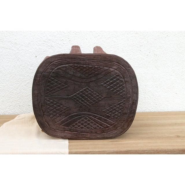 African Small 8-Legged African Carved Stool For Sale - Image 3 of 10