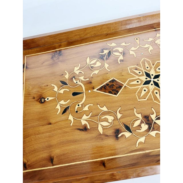 1950s French Provincial Style Wooden Tray, 1950s For Sale - Image 5 of 13