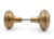 Mid 20th Century Vintage Traditional Pressed Brass Passage Door Knob Set For Sale - Image 5 of 8