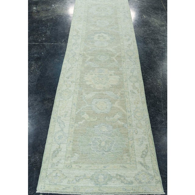 Early 21st Century Turkish Oushak Rug 2'2" x 7'10" #19456 For Sale - Image 5 of 8