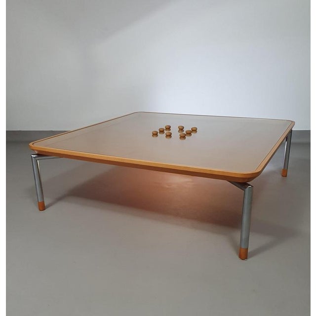 Coffee Table with Cork and Glass Top For Sale - Image 6 of 18