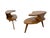 Mid-Century Modern Sculptural Walnut Step Tables - Set of 2 For Sale - Image 4 of 7
