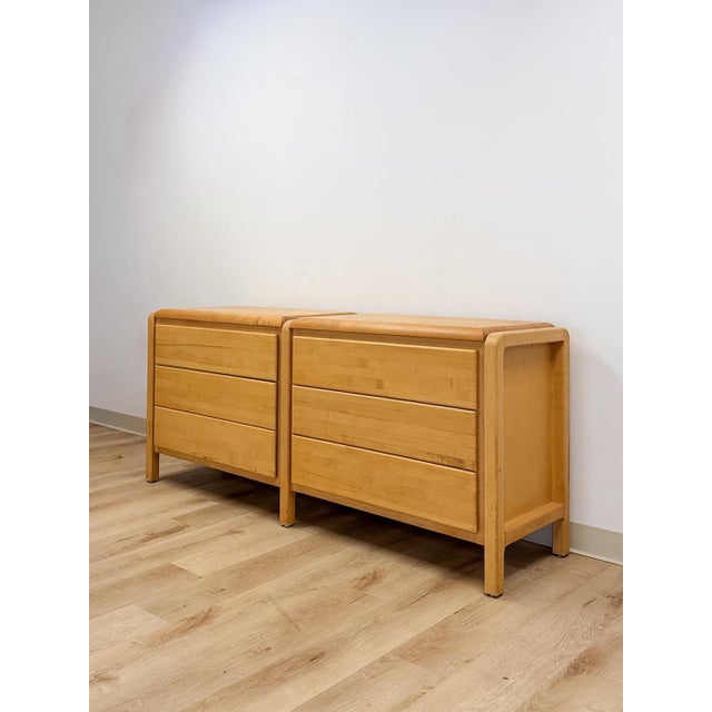 Mid-Century Modern Custom Oak 6-Drawer Dresser Butcher Block Top Vintage Handcrafted Bedroom Piece For Sale - Image 3 of 15
