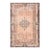 1970s Vintage Handmade Wool Cotton Brown Area Rug For Sale